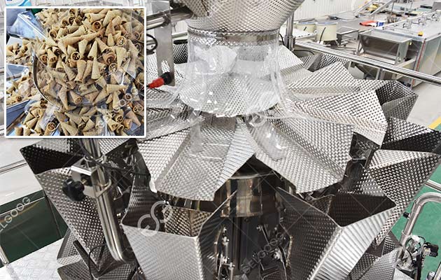 Máquina de embalagem de cone de gelado para venda