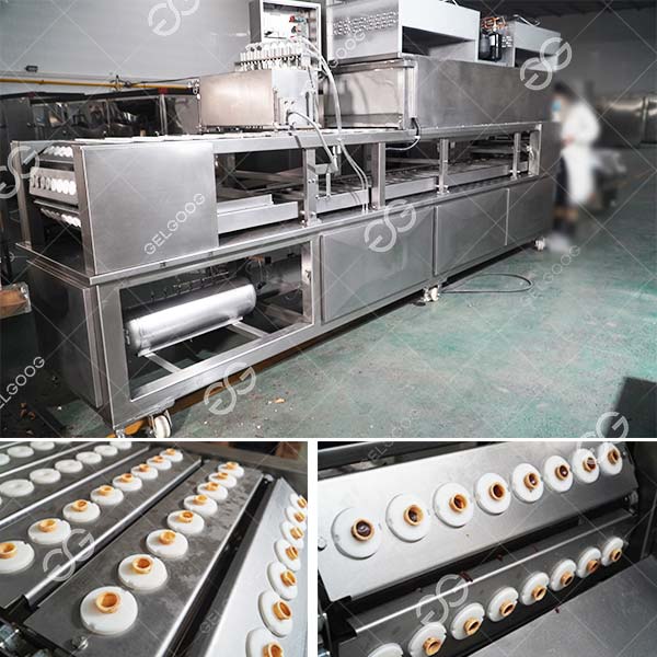 Máquina de enchimento de cones de gelado