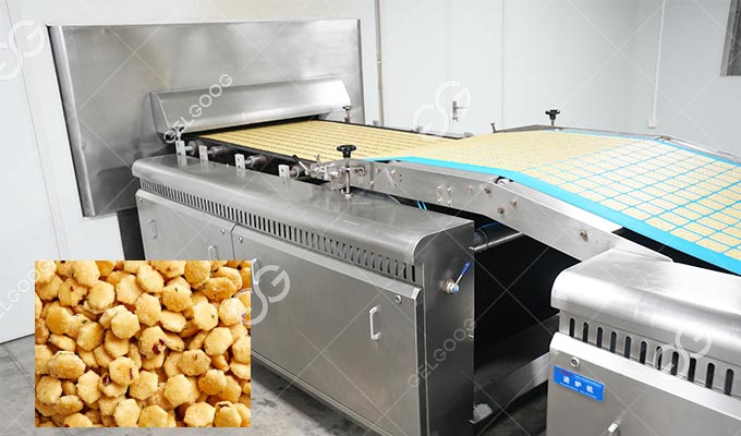Linha de produção de biscoito de ostra